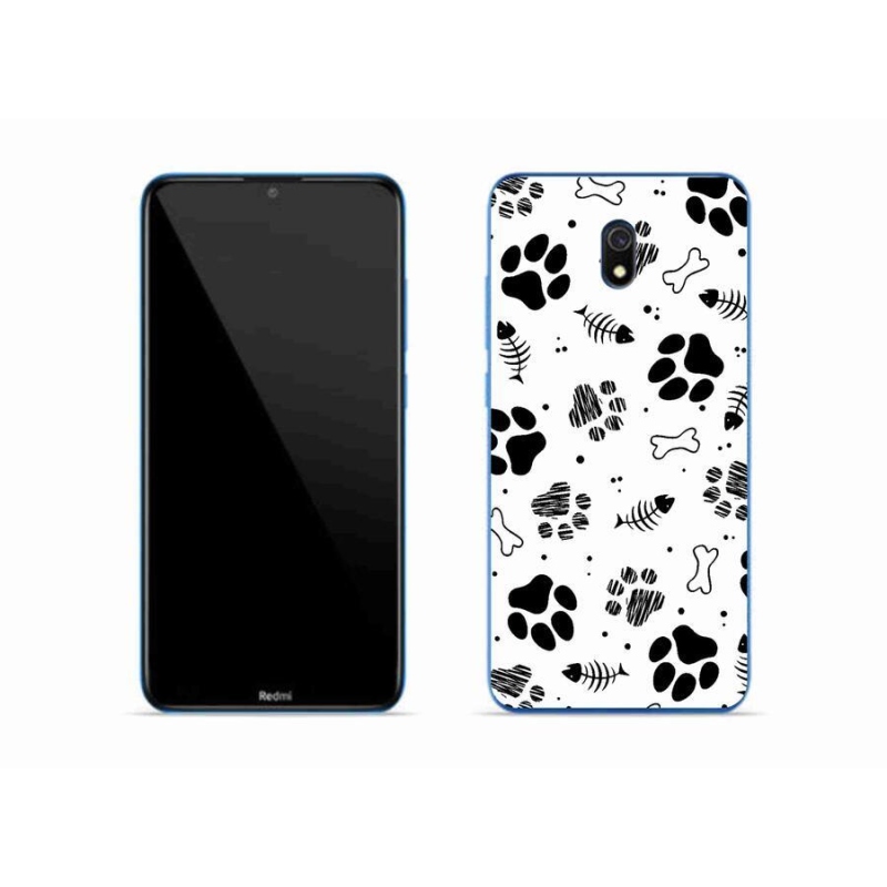 Gelový kryt mmCase na mobil Xiaomi Redmi 8A - psí tlapky 1