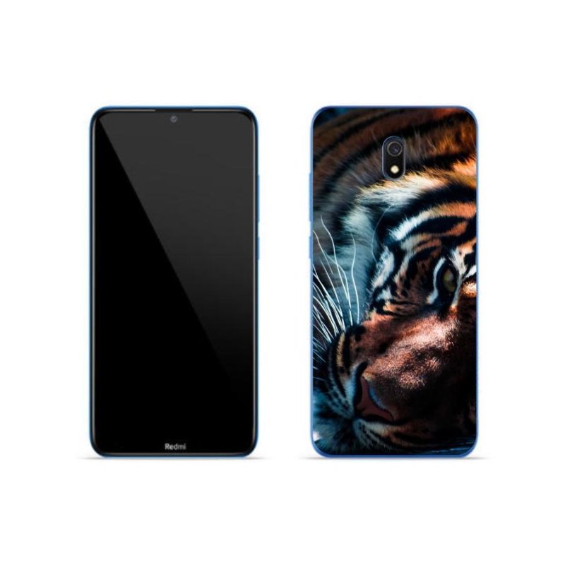 Gelový kryt mmCase na mobil Xiaomi Redmi 8A - tygří pohled