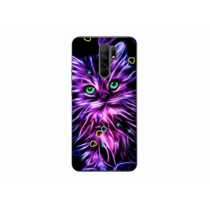 Gelový kryt mmCase na mobil Xiaomi Redmi 9 - abstraktní kočka