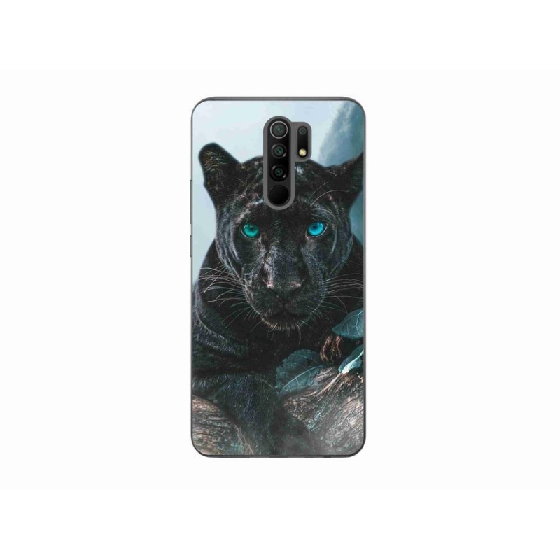 Gelový kryt mmCase na mobil Xiaomi Redmi 9 - černý panter