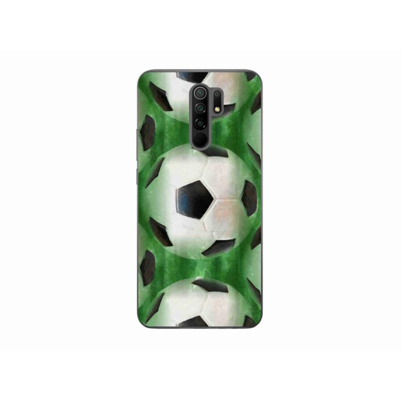 Gelový kryt mmCase na mobil Xiaomi Redmi 9 - fotbalový míč