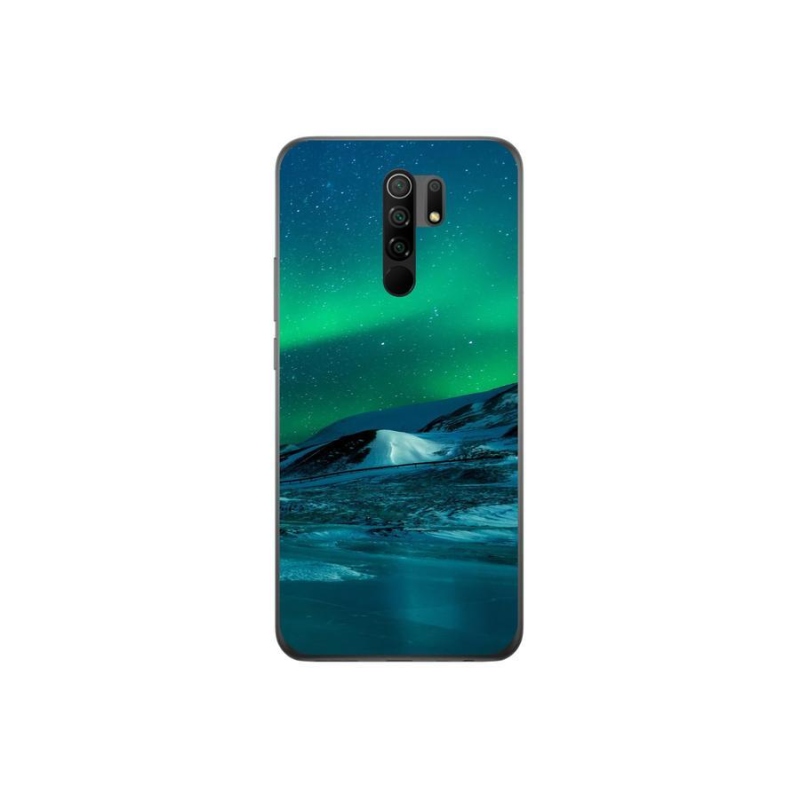 Gelový kryt mmCase na mobil Xiaomi Redmi 9 - polární záře