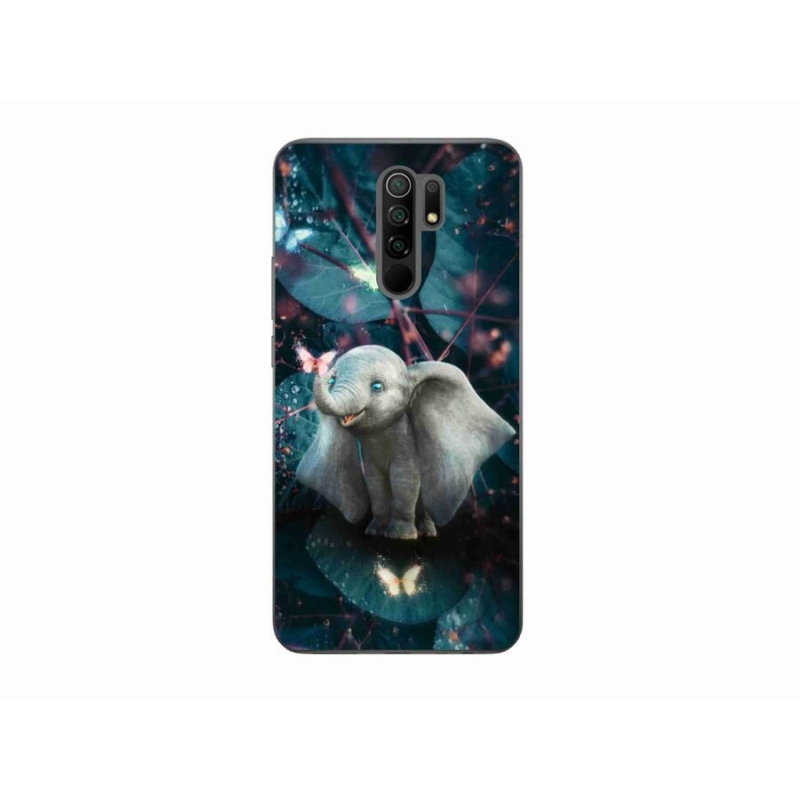 Gelový kryt mmCase na mobil Xiaomi Redmi 9 - roztomilý slon