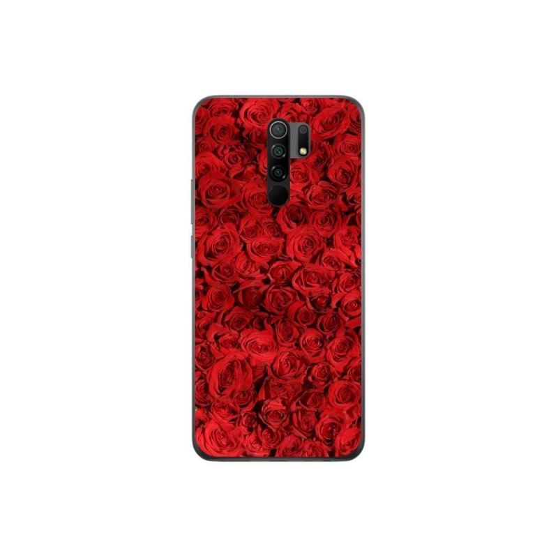Gelový kryt mmCase na mobil Xiaomi Redmi 9 - růže