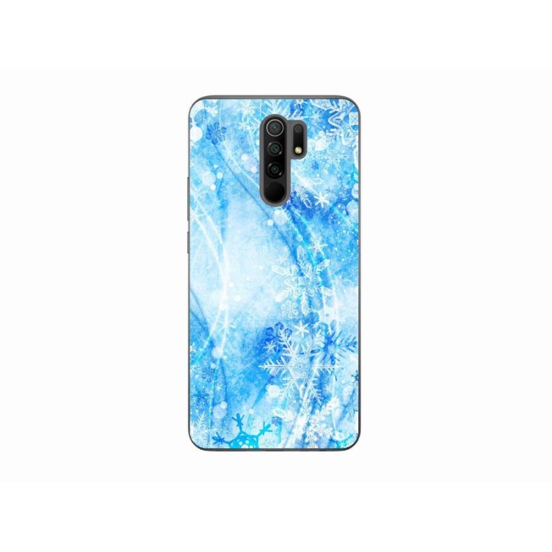 Gelový kryt mmCase na mobil Xiaomi Redmi 9 - sněhové vločky