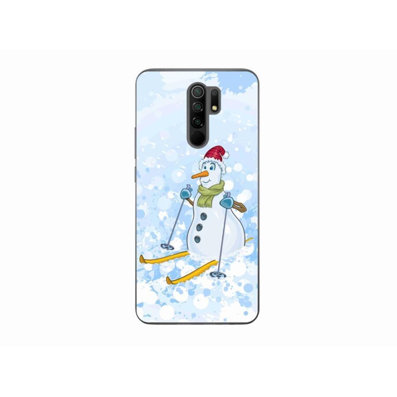 Gelový kryt mmCase na mobil Xiaomi Redmi 9 - sněhulák