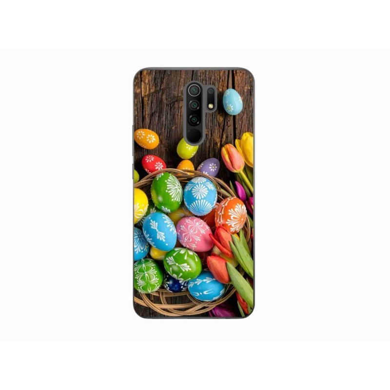 Gelový kryt mmCase na mobil Xiaomi Redmi 9 - velikonoční vajíčka