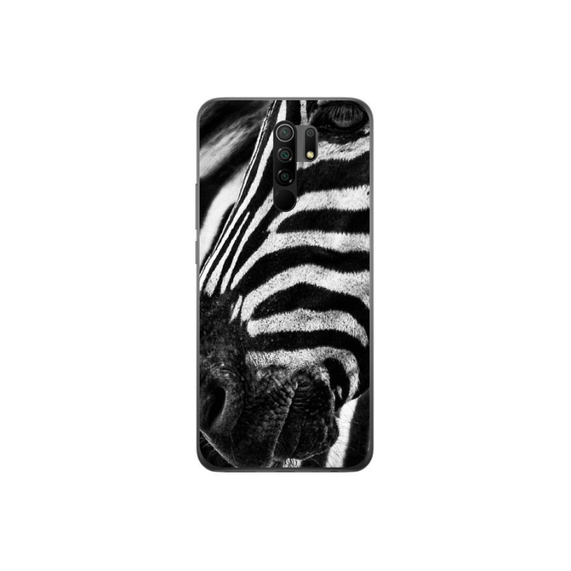 Gelový kryt mmCase na mobil Xiaomi Redmi 9 - zebra