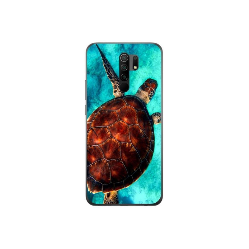 Gelový kryt mmCase na mobil Xiaomi Redmi 9 - želva