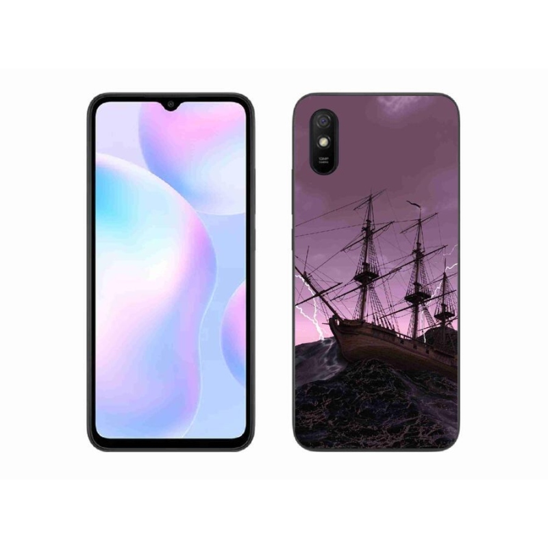 Gelový kryt mmCase na mobil Xiaomi Redmi 9A - loď v bouři