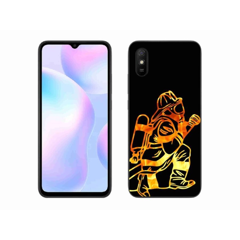 Gelový kryt mmCase na mobil Xiaomi Redmi 9AT - hasič 1