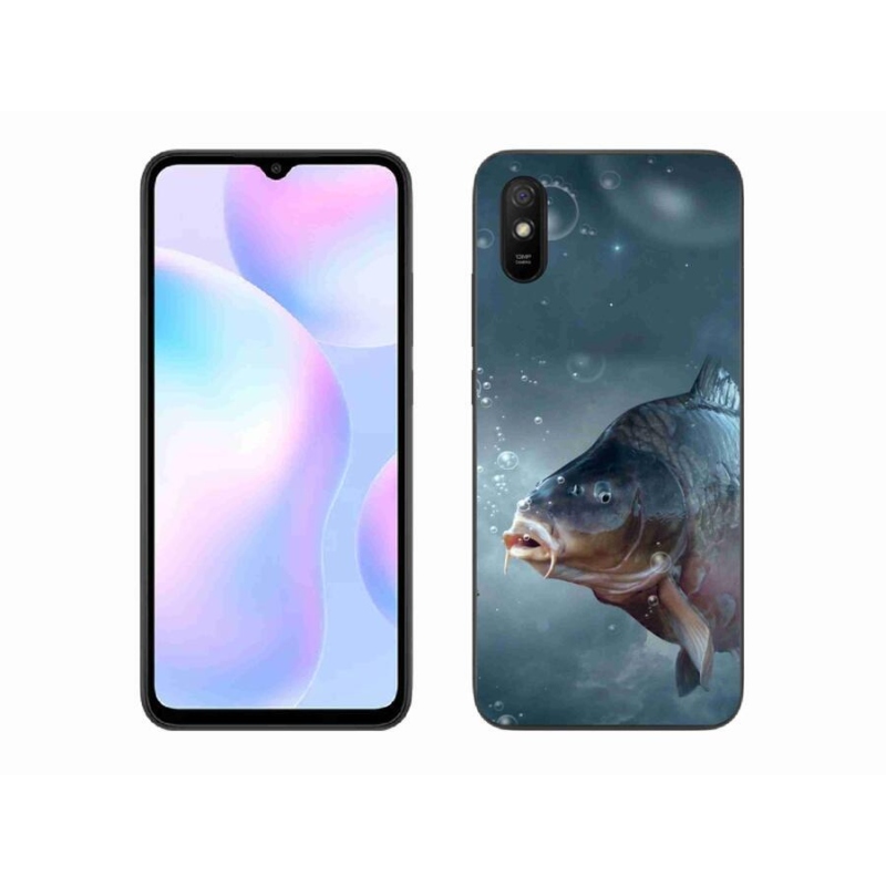 Gelový kryt mmCase na mobil Xiaomi Redmi 9AT - kapr a bublinky