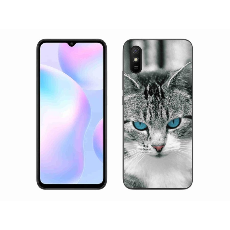 Gelový kryt mmCase na mobil Xiaomi Redmi 9AT - kočičí pohled 1