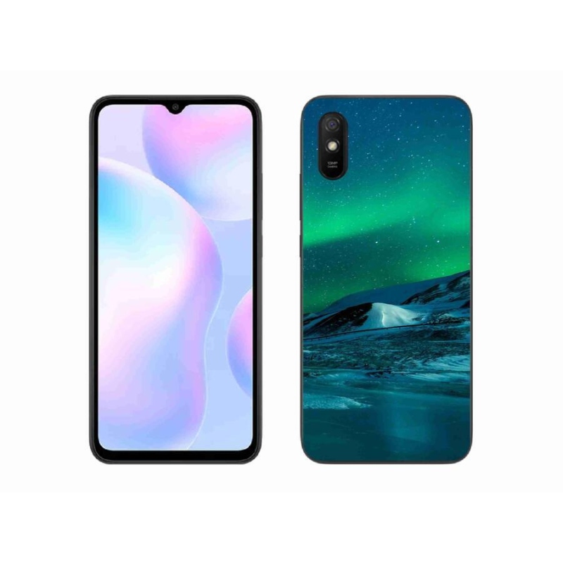 Gelový kryt mmCase na mobil Xiaomi Redmi 9AT - polární záře