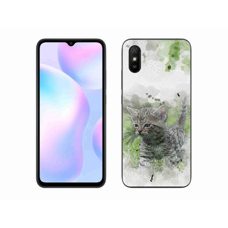 Gelový kryt mmCase na mobil Xiaomi Redmi 9AT - roztomilé kotě 1