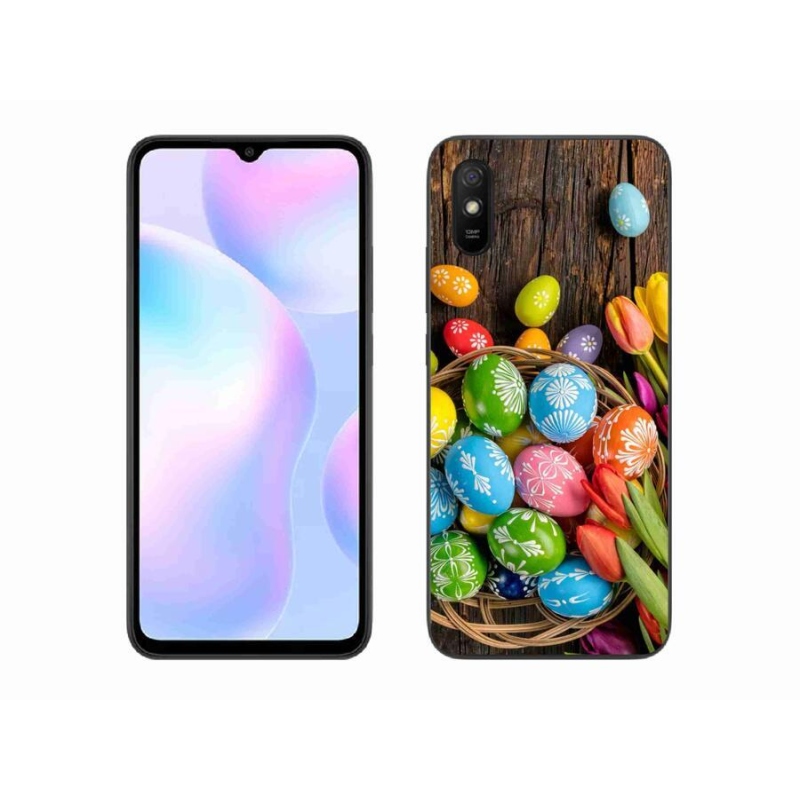 Gelový kryt mmCase na mobil Xiaomi Redmi 9AT - velikonoční vajíčka