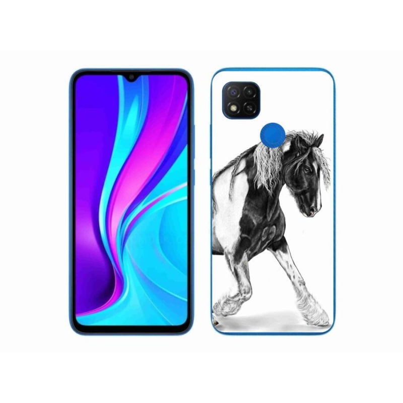 Gelový kryt mmCase na mobil Xiaomi Redmi 9C - kůň