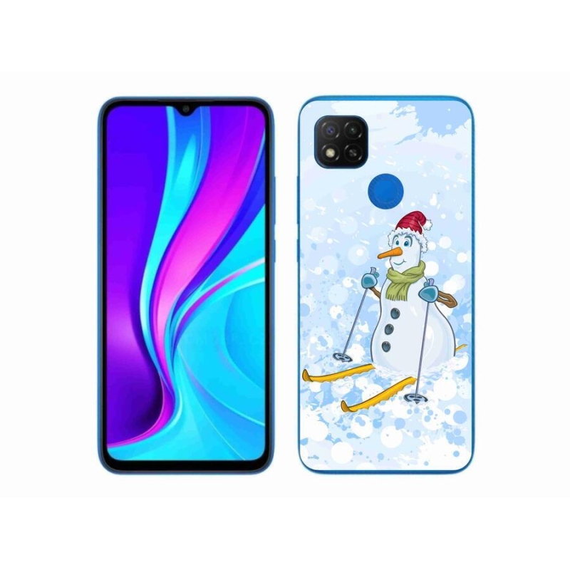 Gelový kryt mmCase na mobil Xiaomi Redmi 9C - sněhulák