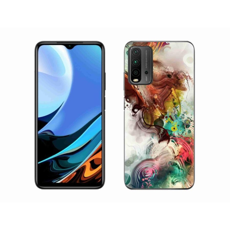 Gelový kryt mmCase na mobil Xiaomi Redmi 9T - abstrakt 1