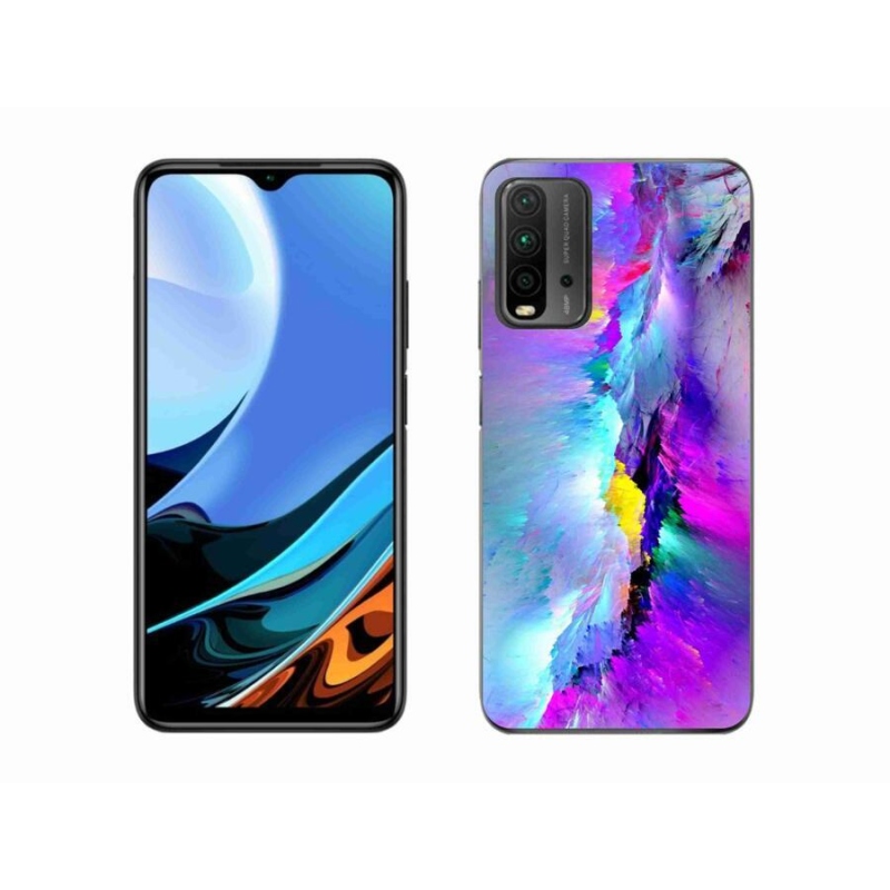 Gelový kryt mmCase na mobil Xiaomi Redmi 9T - abstrakt