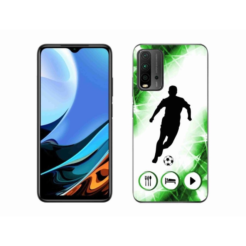 Gelový kryt mmCase na mobil Xiaomi Redmi 9T - fotbalista