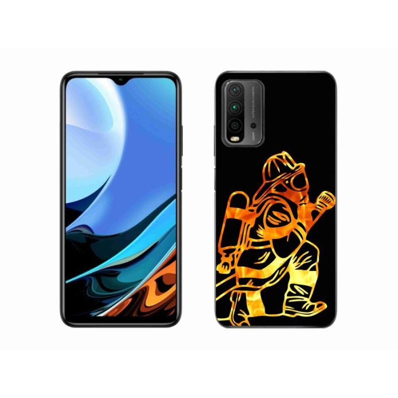 Gelový kryt mmCase na mobil Xiaomi Redmi 9T - hasič 1