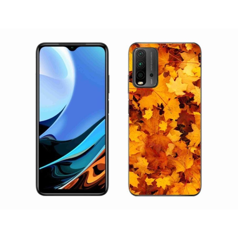 Gelový kryt mmCase na mobil Xiaomi Redmi 9T - javorové listy