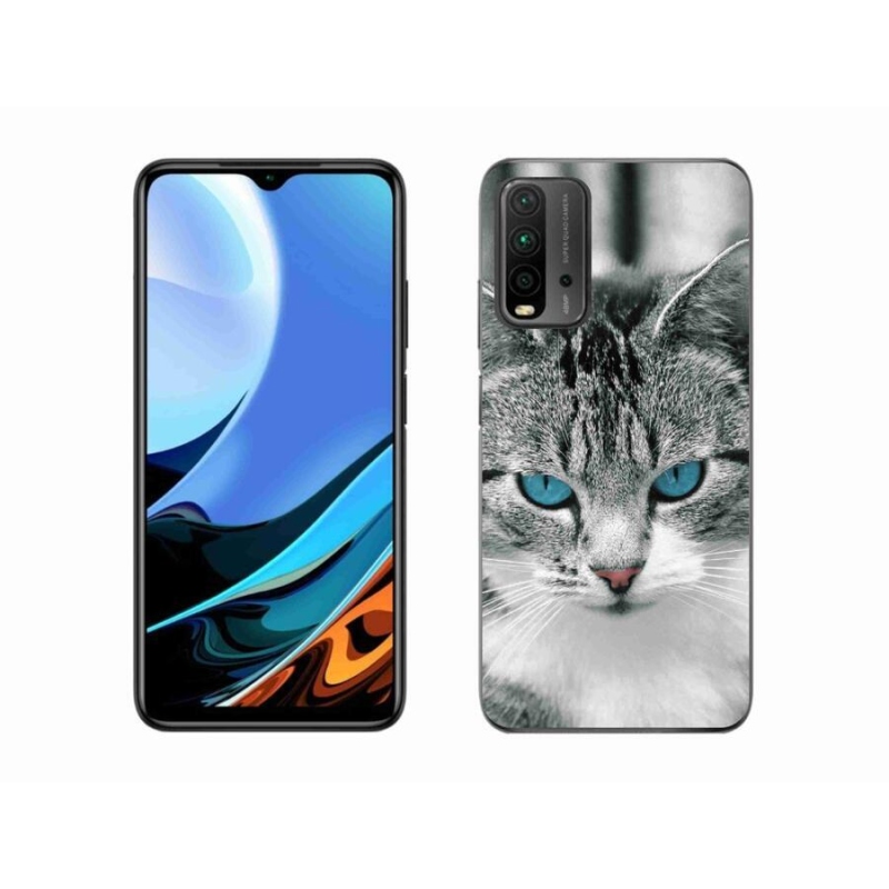 Gelový kryt mmCase na mobil Xiaomi Redmi 9T - kočičí pohled 1