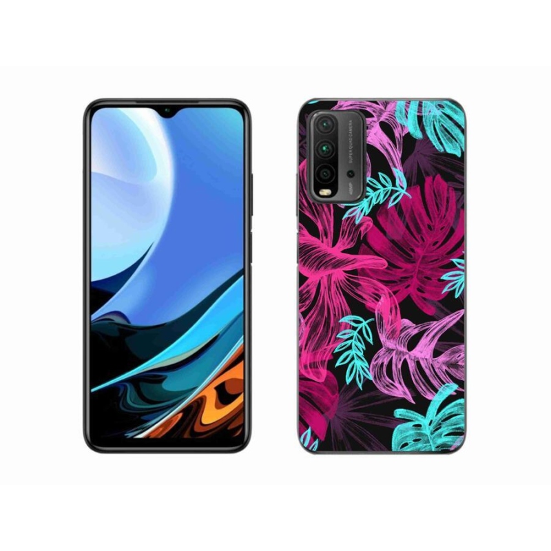 Gelový kryt mmCase na mobil Xiaomi Redmi 9T - květiny 1
