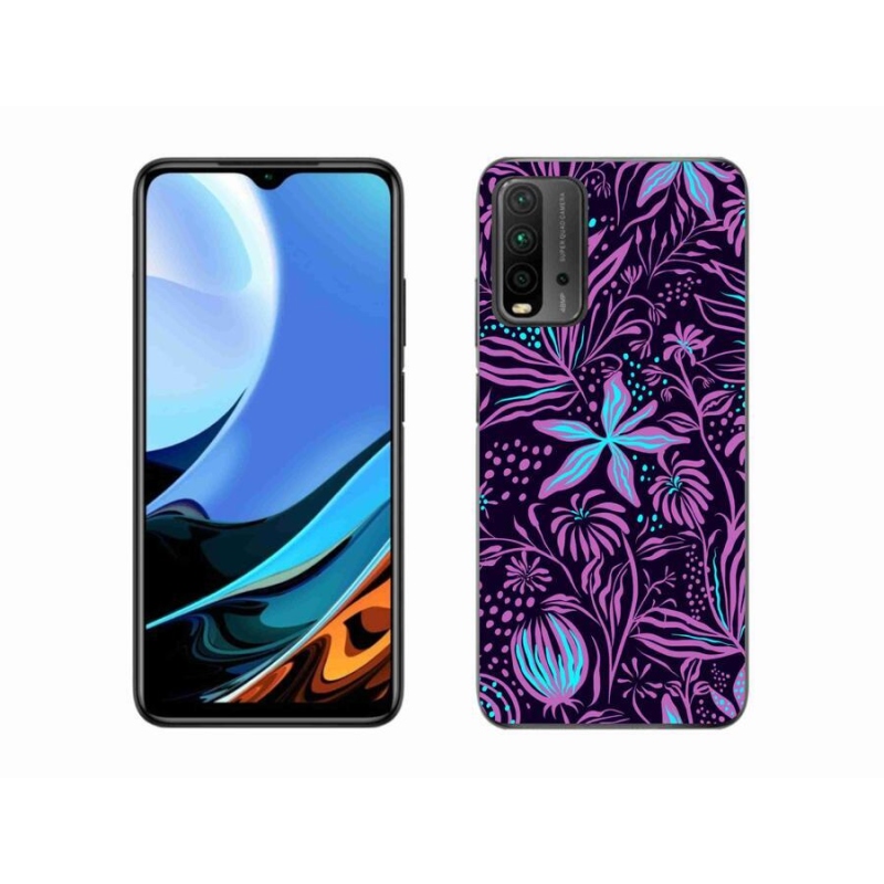 Gelový kryt mmCase na mobil Xiaomi Redmi 9T - květiny 2