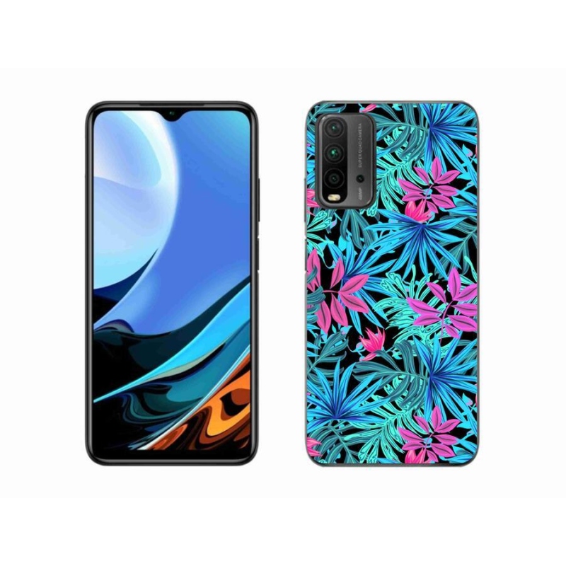 Gelový kryt mmCase na mobil Xiaomi Redmi 9T - květiny 3