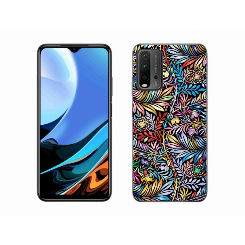 Gelový kryt mmCase na mobil Xiaomi Redmi 9T - květiny 5