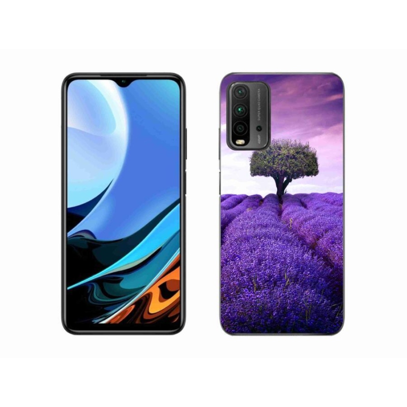 Gelový kryt mmCase na mobil Xiaomi Redmi 9T - levandulová louka