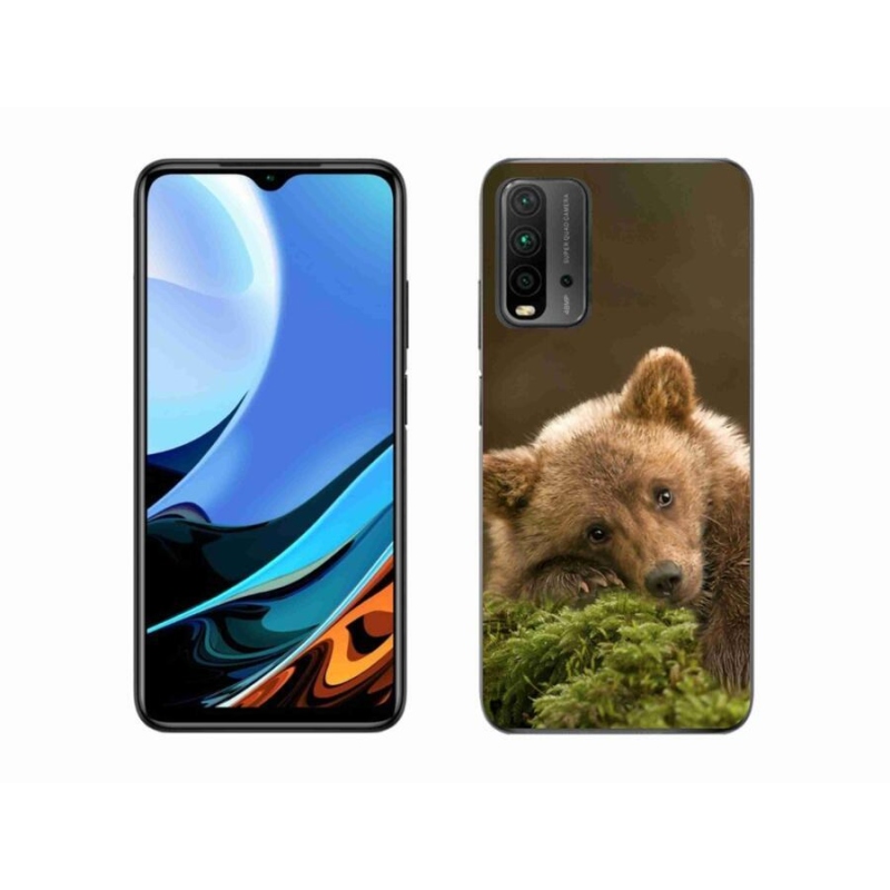 Gelový kryt mmCase na mobil Xiaomi Redmi 9T - medvěd