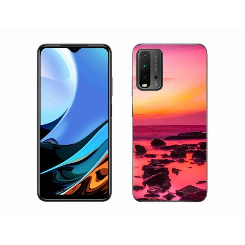 Gelový kryt mmCase na mobil Xiaomi Redmi 9T - moře a záře