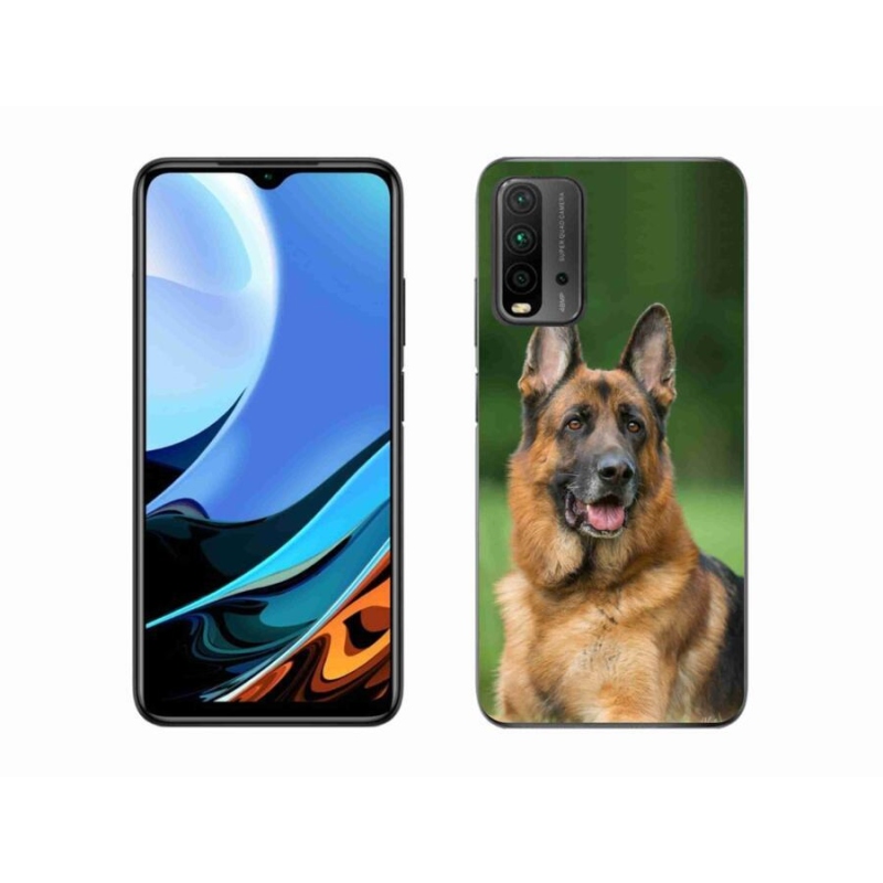 Gelový kryt mmCase na mobil Xiaomi Redmi 9T - německý ovčák