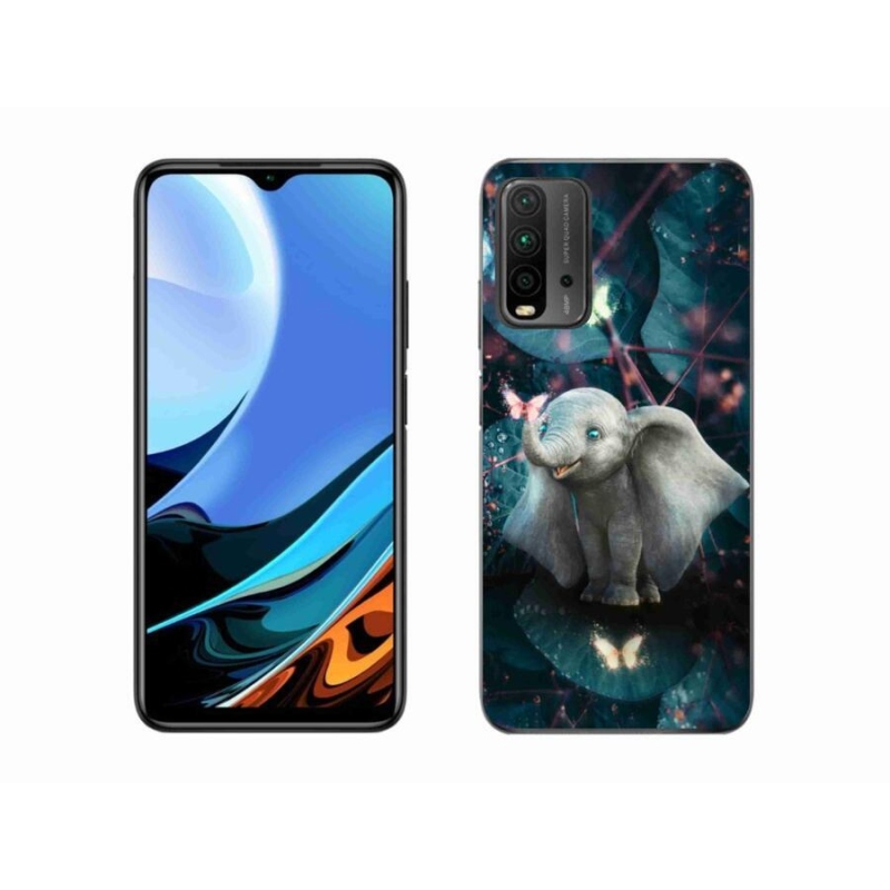 Gelový kryt mmCase na mobil Xiaomi Redmi 9T - roztomilý slon