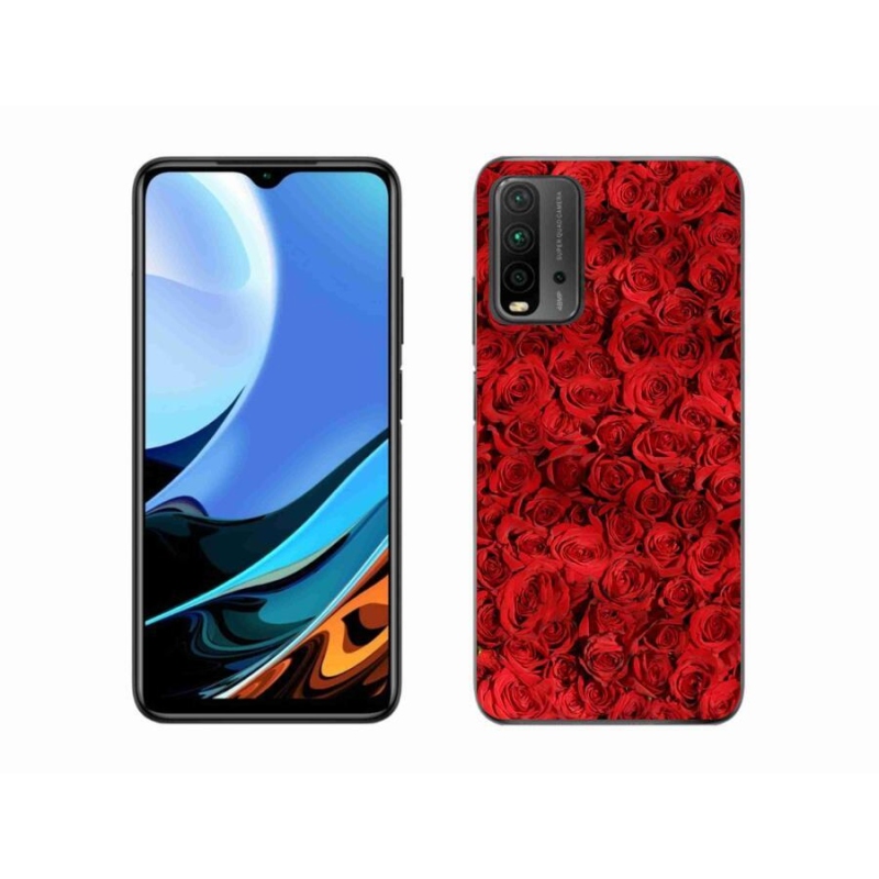 Gelový kryt mmCase na mobil Xiaomi Redmi 9T - růže