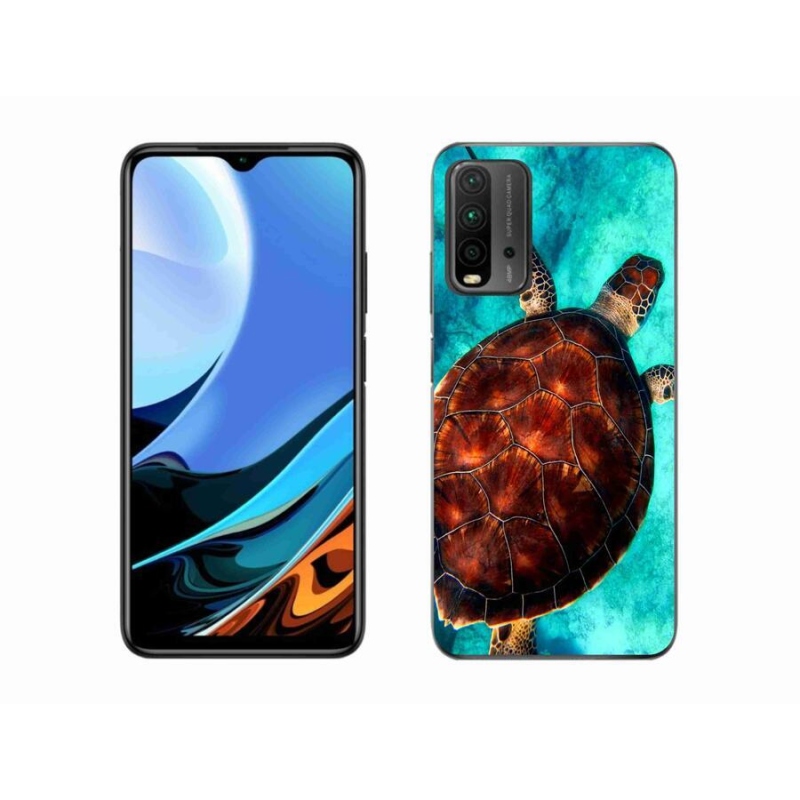 Gelový kryt mmCase na mobil Xiaomi Redmi 9T - želva