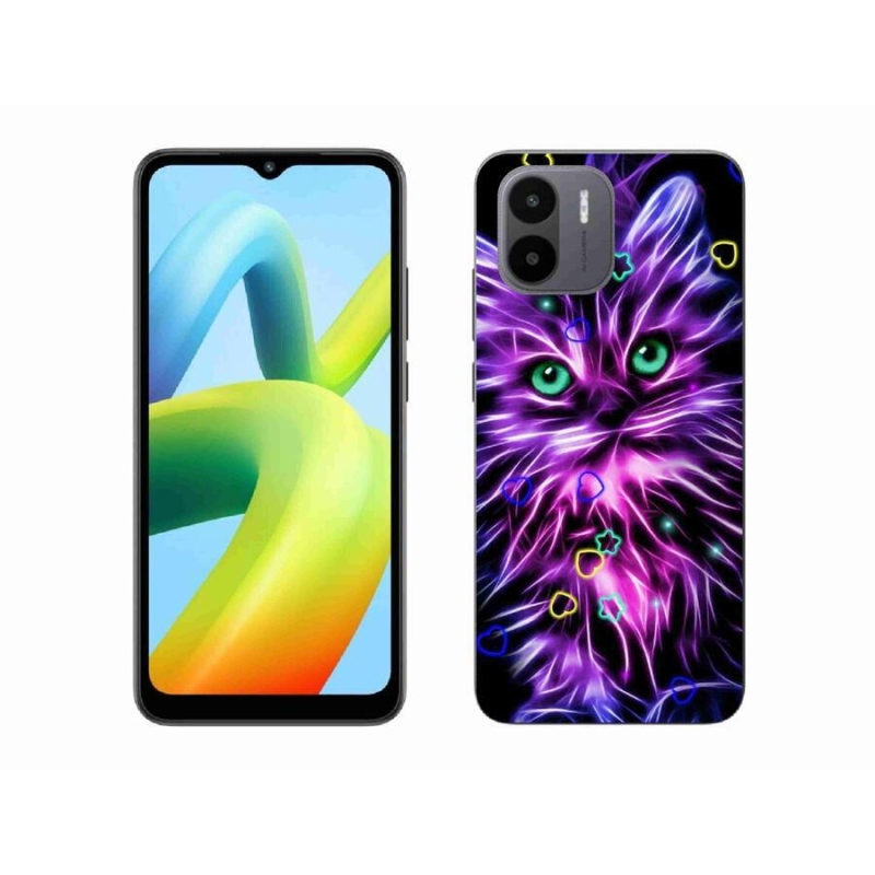 Gelový kryt mmCase na mobil Xiaomi Redmi A1/Redmi A2 - abstraktní kočka
