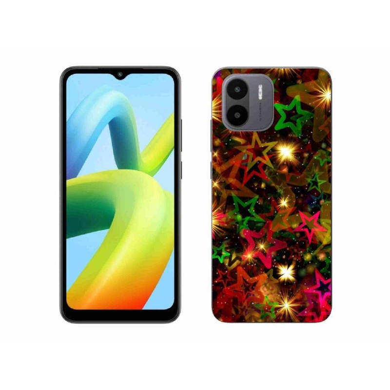 Gelový kryt mmCase na mobil Xiaomi Redmi A1/Redmi A2 - barevné hvězdičky
