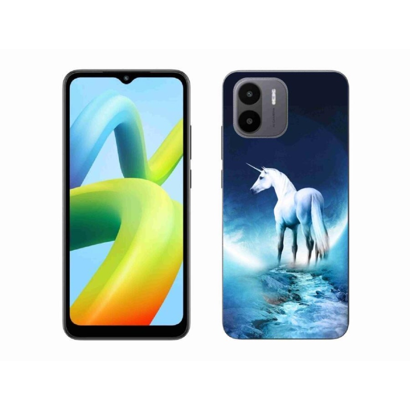 Gelový kryt mmCase na mobil Xiaomi Redmi A1/Redmi A2 - bílý jednorožec