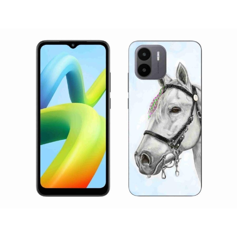 Gelový kryt mmCase na mobil Xiaomi Redmi A1/Redmi A2 - bílý kůň 1