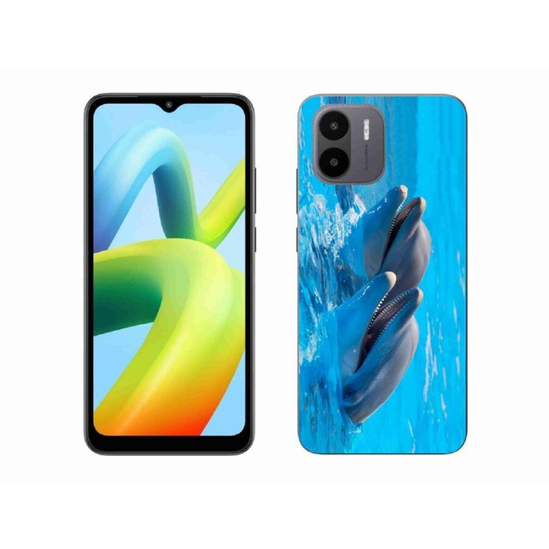 Gelový kryt mmCase na mobil Xiaomi Redmi A1/Redmi A2 - delfíni