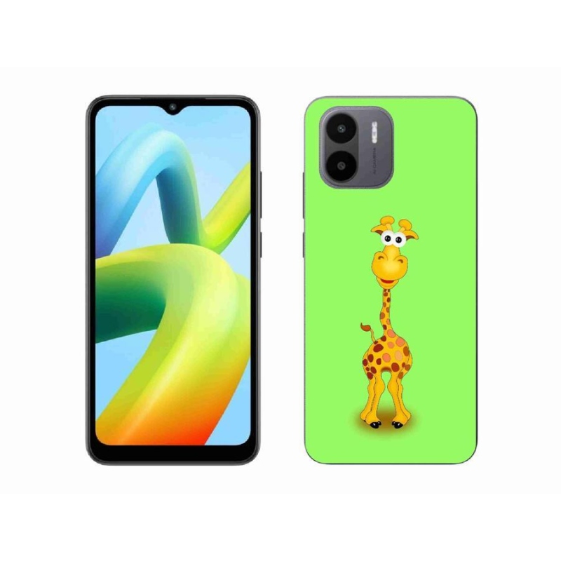 Gelový kryt mmCase na mobil Xiaomi Redmi A1/Redmi A2 - kreslená žirafa