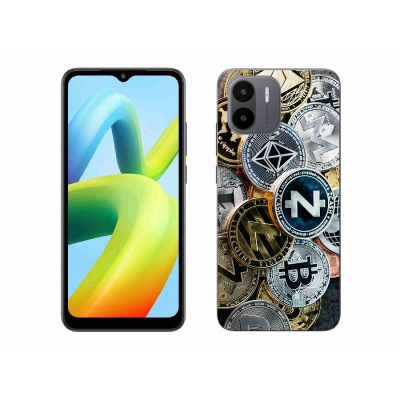 Gelový kryt mmCase na mobil Xiaomi Redmi A1/Redmi A2 - kryptoměny
