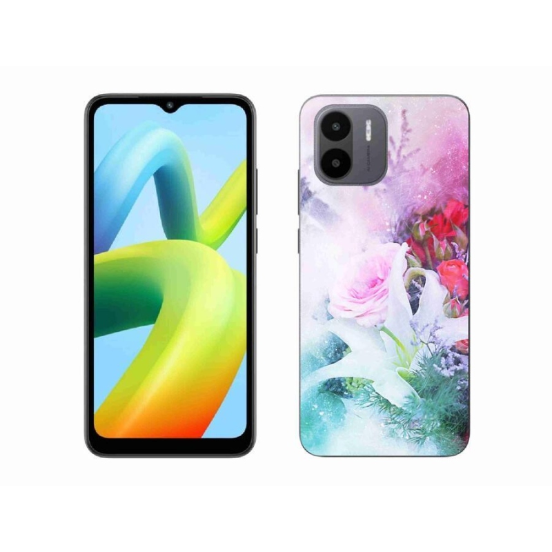 Gelový kryt mmCase na mobil Xiaomi Redmi A1/Redmi A2 - květiny 4