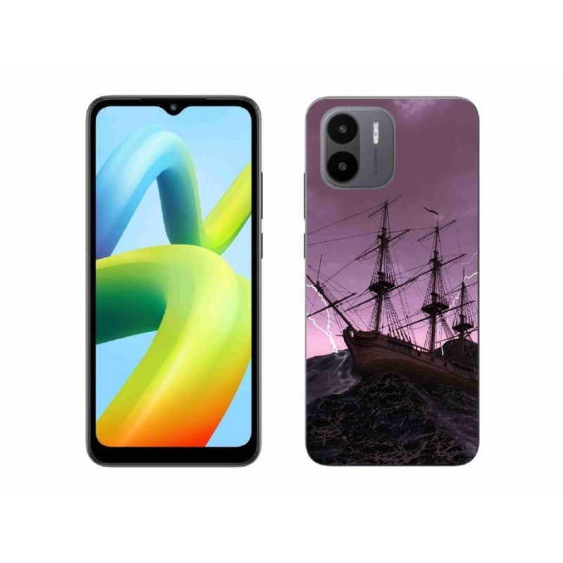 Gelový kryt mmCase na mobil Xiaomi Redmi A1/Redmi A2 - loď v bouři