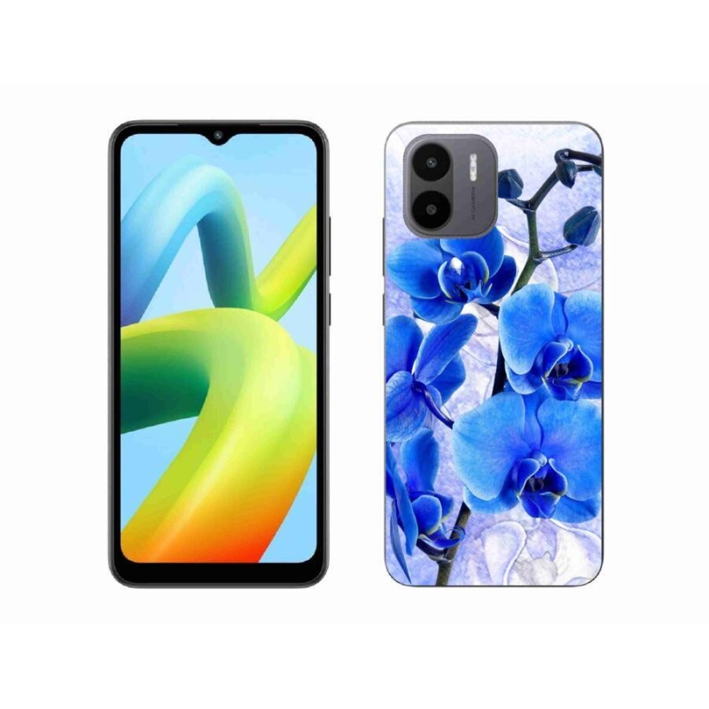 Gelový kryt mmCase na mobil Xiaomi Redmi A1/Redmi A2 - modré květy