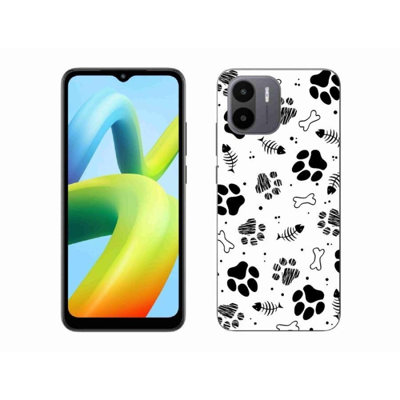 Gelový kryt mmCase na mobil Xiaomi Redmi A1/Redmi A2 - psí tlapky 1